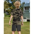 thumbnail image 4 of Arshiner Boys Summer Clothing Sets 3-button Short Sleeve Tee and Shorts Casual Outfits, 4 of 5