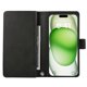thumbnail image 2 of For iPhone 16 Plus Case Split Leather Magnetic Wallet Phone Protector with Wrist Strap - Black, 2 of 5