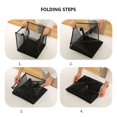 thumbnail image 5 of Cesta de lavandería plegable, organizador para ropa sucia, ropa de baño, bolsa de almacenamiento de malla, cubo de marco de cesta colgante de pared para el hogar, 5 of 5