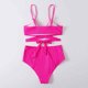 thumbnail image 4 of Traje de baño dividido para mujer a la moda, Bikini Sexy cruzado con estampado en la cintura Fridja  nalpqowj54053, 4 of 4