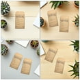 thumbnail image 3 of DECORNIJIA 50Pcs Kraft Paper Small Envelopes Brown for Flower Vegetable Seed Organization, 3 of 7