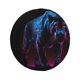 thumbnail image 1 of Fotbe Futuristic Purple Panther Funda de Llanta de Repuesto con Estampado, Engrosada, Ajuste Universal para Jeep, Remolque, RV, SUV, Camión-17 inch, 1 of 6