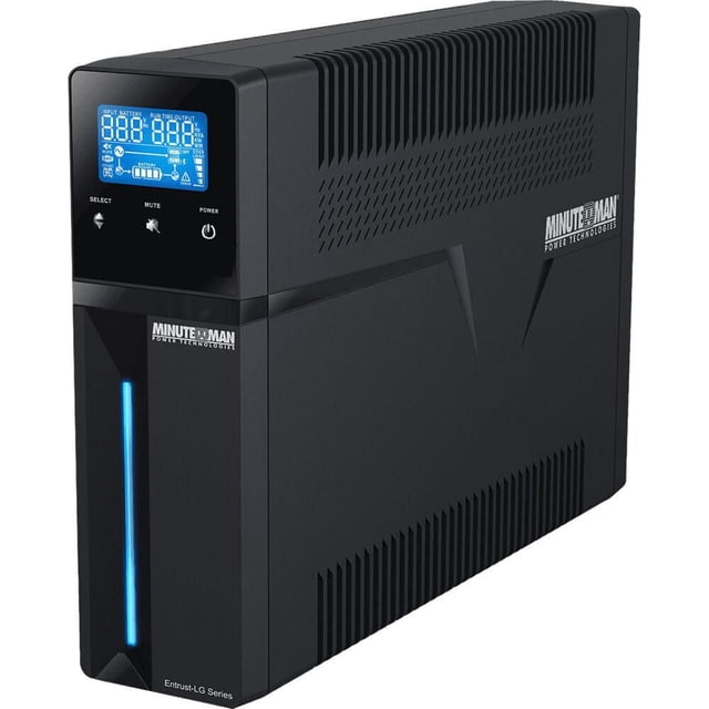Minuteman Line-interactive Mini Tower UPS 1500VA/900W 10-Outlet – 1 Unit – Input Voltage: 120V AC