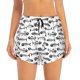 thumbnail image 2 of Balery Fish Bones Pantalones cortos deportivos para mujer con forro y dos bolsillos, elásticos, para entrenamiento, gimnasio, yoga-Small, 2 of 7