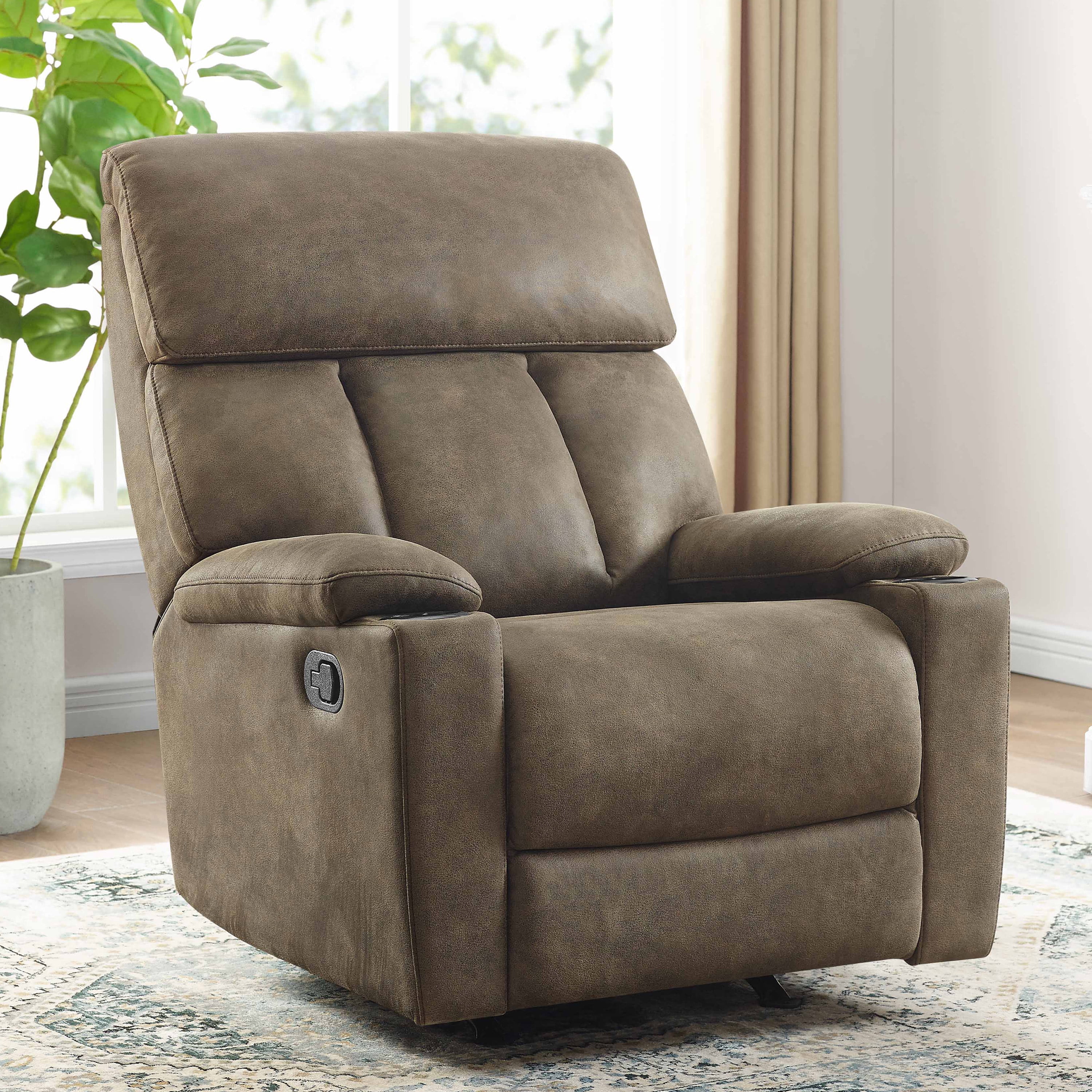 Recliner With Drink Holder