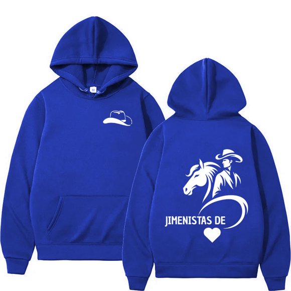 Yeison Jimenez Chandail à Imprimé Double Face Hommes Femmes Chandail à Capuchon Hip Hop Décontracté Esthétique Chandails en Molleton Y2k Vêtements,TTTG,Bleu