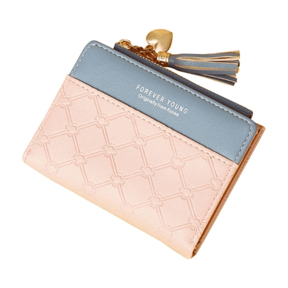 ELORIAH Womens Wallet,Stylish Multi-Functional Wallet Women,Fashionable Short Wallet,Pink