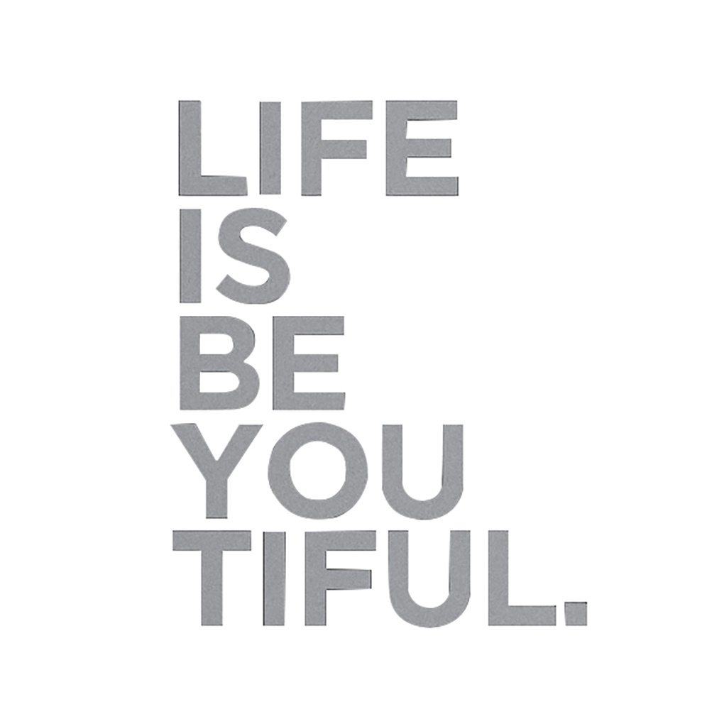 Wall Sticker Cement Letter Decoration Concrete 3d Art English Font Decor For Home Office Life Is Be You Tiful Walmart Com Walmart Com