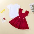 thumbnail image 4 of Fsqjgq Toddler Girl Outfits 4T Trendy Girls Clothes Outfits Toddler Summer Short Sleeve Solid Tops and Shorts 2PCS Outfits Clothes Set for Children Clothes Clothing Sets Baby Girl Outfits Size 70, 4 of 7