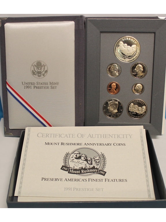 Collectible 1991 Prestige Set - U.S. Mint Silver Proof Set - Collectible OGP Set