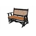 thumbnail image 3 of ECOMMERSIFY INC 5FT-Cedar-Poly Lumber Mission Porch Glider Heavy Duty Everlasting PolyTuf HDPE - Made in USA - Amish Crafted, 3 of 4