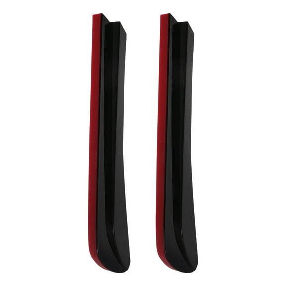 OULII Black Plastic Rear Motorcycle Spoiler with Carbon Fiber Look, Professional-Grade Design for Enhanced Style and Performance