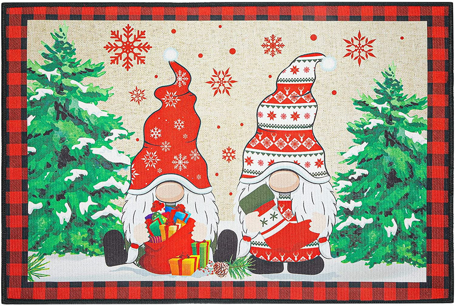 Christmas Door Mat Xmas Non Slip Indoor Outdoor Mats Doormats 60cm Reindeer 