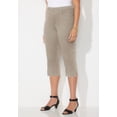 thumbnail image 3 of Catherines Women's Plus Size Tall Sateen Stretch Capri, 3 of 6