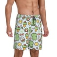 thumbnail image 2 of Fuzoiu Frog With Sweet Print Pajama Shorts for Men, Men's Pajama Bottoms,Mens Lounge Sleepwear,Pajama Pants with Pocket-3X-Large, 2 of 6
