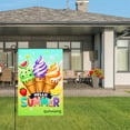 thumbnail image 3 of Amhnf Hello Summer Ice Cream Garden Flag For Home Outdoor Garden Yard Decor 12x18 inch, 3 of 5