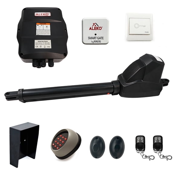 ALEKO Smart Accessories Kit Swing Gate Opener for Single Gate up to 18 ft 660 lb