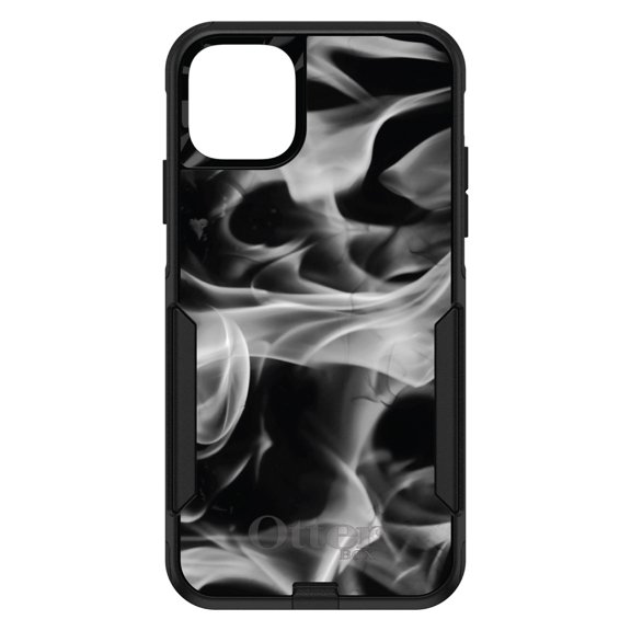 DistinctInk OtterBox Commuter Custom Case for Apple iPhone 15 (6.1" Screen) - Printed Image of Fire - Wireless Charging Compatible