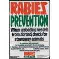 thumbnail image 3 of Ministry of Agriculture, Fisheries and Food 14x18 Black Modern Framed Museum Art Print Titled - Rabies Prevention (1977), 3 of 5