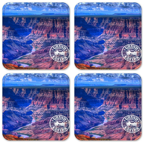 Vinyl Drink Coasters - Set of 4 - Grand Canyon