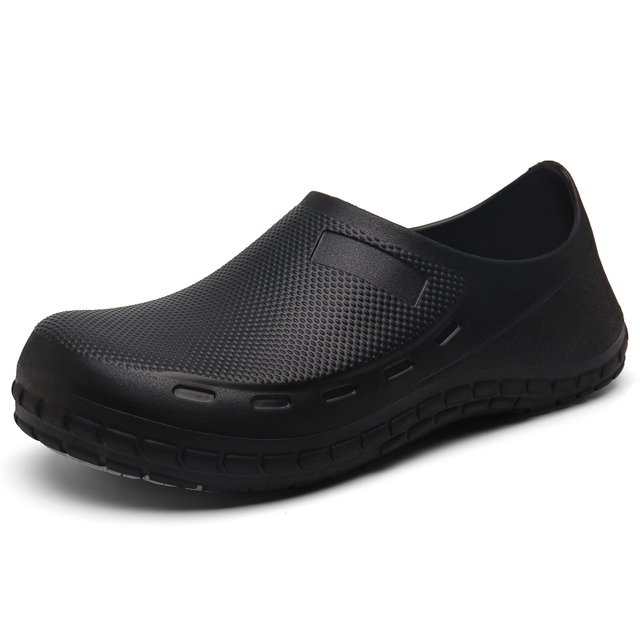 Fgnfyis Men's Slipper Chef Shoes Non Clogs Work Shoes for in The Kitchen Comfortable Footwear for Culinary Experts and Home Chefs Slippers For Men Black