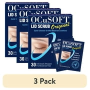 (3 pack) OCuSOFT Lid Scrub Original Eyelid Cleanser, 30 Count