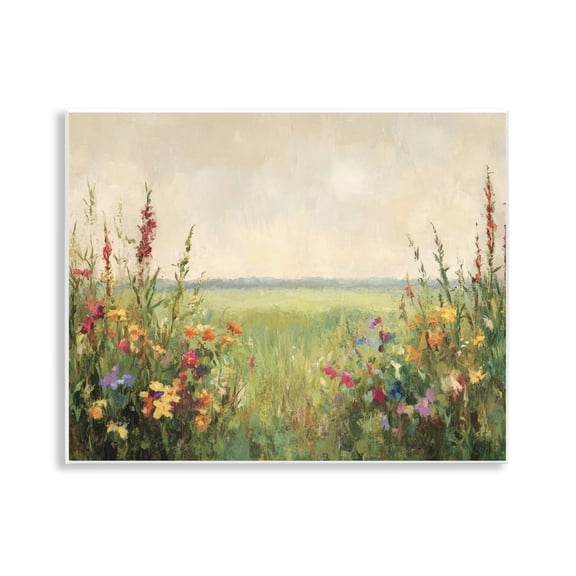Stupell Industries Warm Painted Meadow Wall Plaque Art design by Petal Prints Design, 11 x 14