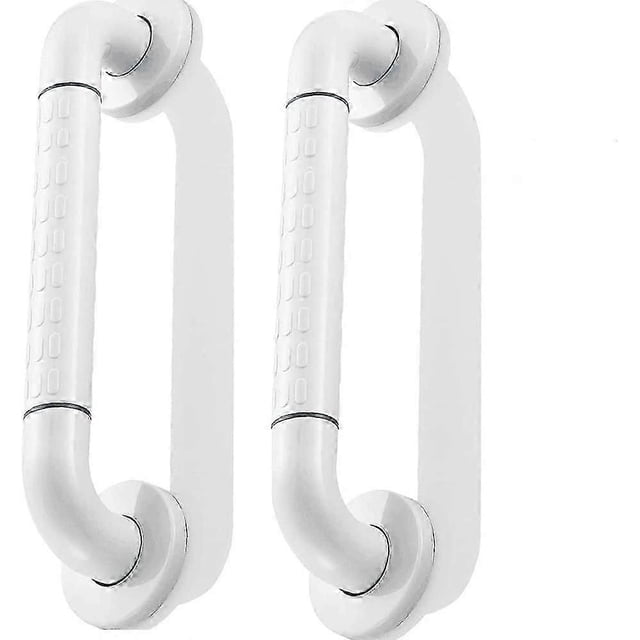 Barra de ducha con ventosa, 2 unidades de acero inoxidable con fluorescencia para bañeras e inodoros, para personas mayores, discapacitadas y embarazadas, 39 cm