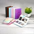 thumbnail image 6 of Uxcell 96 Pockets Wallet Photo Album,PU leather Mini 3inch Photo Storage Album,Pink, 6 of 6