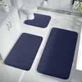 thumbnail image 4 of Tkrady 3 Pieces Memory Foam Bath Mat Sets, For Bathroom Rugs Toilet Mats Soft Comfortable Water Absorption Machine Washable, 4 of 5