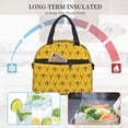 thumbnail image 4 of Balery Mardi Gras Crayfish and Fleur de lis Bolsa de Almuerzo Impresa, Caja de Almuerzo Reutilizable, Bolsa Térmica Aislada para Almuerzo, Bolsa Antiderrames, 4 of 7