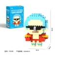 thumbnail image 1 of Anime Pirate Crew Character Building Blocks Set, Luffy Zoro Nami Usopp Style Action Figure Models, DIY Assembled Educational Collectible Toy Birthday Gift for Kids, 1 of 7