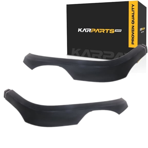 KarParts360 For Jeep Gladiator 2020 2021 2022 2023 Grille Molding Driver and Passenger Side | Pair | Primed Finish | Replacement For CH1211101 | 6CG98TZZAA