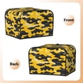 thumbnail image 4 of Toasting Machine Cover 4 Pieces 12.4×10.6×8.3in Dust-Proof Explosion-Proof Waterproof And Wear-Resistant Hollow Bottom Vector Camouflage Pattern Yellow_3, 4 of 7