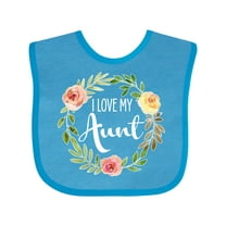 Inktastic I Love My Aunt- Flower Circle Boys or Girls Baby Bib