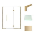 thumbnail image 4 of Transolid EHTF63277610C-T-CB Elizabeth 76" High X 63" Wide Hinged Semi Frameless Shower, 4 of 7