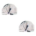 thumbnail image 3 of Yuarrent Gorros de ducha Estampado de flores Banda elástica resistente al agua Dobladillo Gorro rizado universal grueso Accesorios de salón Type8 NO8, 3 of 6