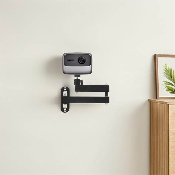 NICEXMAS Black Projector Ceiling Mount with Flexible Rotation and Cloud Platform Image Adjustment