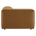 thumbnail image 5 of Modular Armchair, Brown, Faux Leather, Living Room Lounge Cafe Lobby Hospitality Restaurant, Modern Contemporary, HB37660, 5 of 10