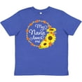 thumbnail image 3 of Inktastic My Nana Loves Me with Sunflower Wreath Youth T-Shirt, 3 of 5