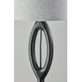 thumbnail image 7 of Adesso Mayfair 61" Black Wood Floor Lamp with Light Textured Grey Tall Drum Shade, 7 of 7