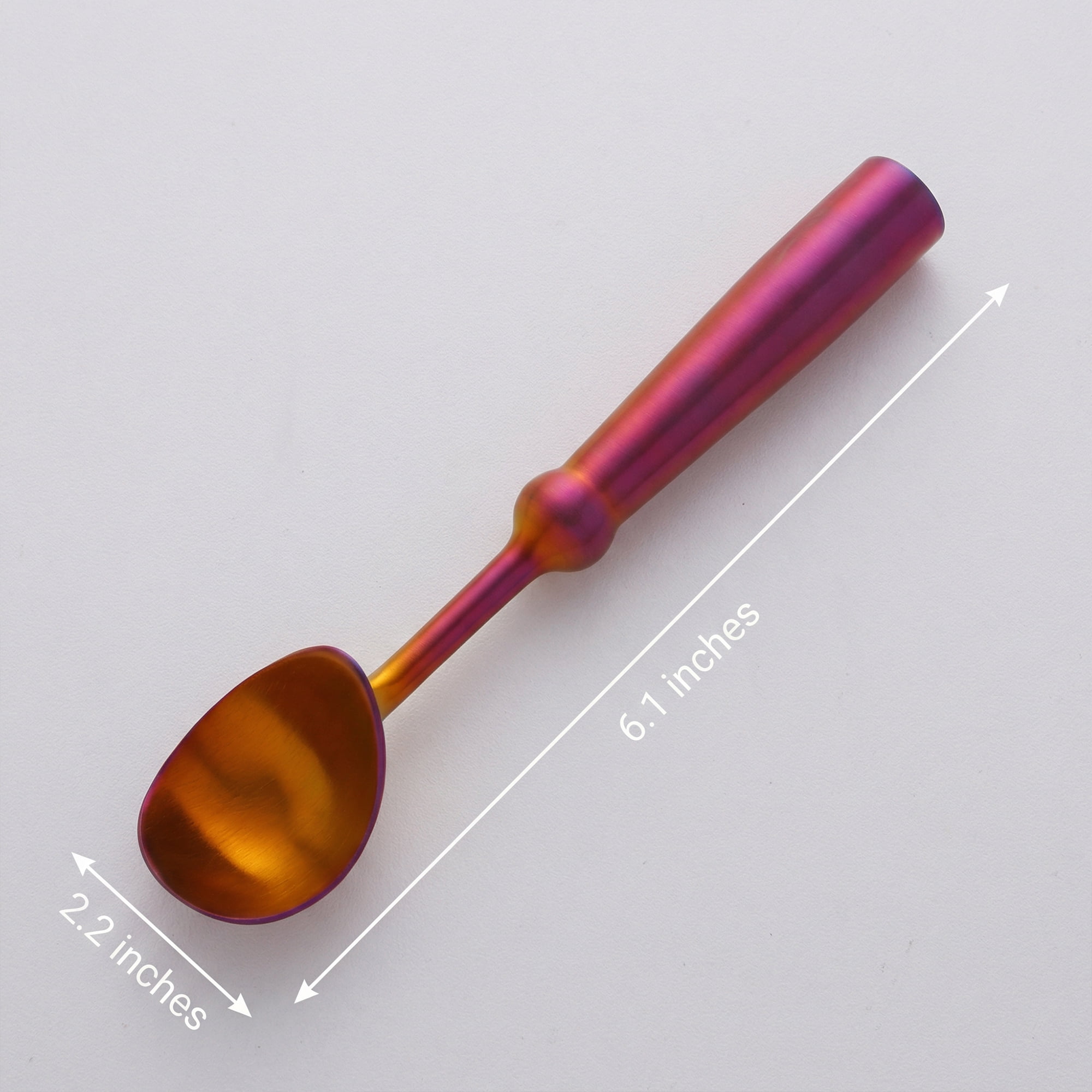 Unique Bargains Stainless Steel Ice Cream Scoop for Easy Release Red