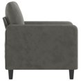thumbnail image 2 of vidaXL Fauteuil de Salon Gris Foncé 60 cm Velours, 2 of 5
