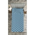 thumbnail image 3 of Ambesonne Vintage Quilted Bedspread Set 2 Pcs, Abstract Simplicity Shapes, Twin Size, Pale Blue White, 3 of 3