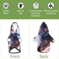 thumbnail image 6 of Fotbe Urban Style Colorful Dragon Print Small Dog Sweater Hoodies Pet Grey Hooded Soft Fleece Sweatshirts with Pocket Fall Winter Puppy Cat Sweaters Warm Clothes-Large, 6 of 7