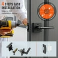 thumbnail image 5 of Passage Door Handles 1Pack Matte Black Door Lever Interior NonLatching, 5 of 7