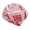 Watermelon Red, variant on Baseball Caps Men's and Women's Cashew Flower Head Hat and Bib Set Three-Purpose Hat White