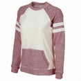 thumbnail image 2 of Boxercraft L04MRO Ladies Cozy Contrast Pullover,Maroon and Oatmeal,S, 2 of 3