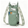 thumbnail image 6 of GASTROPOD Crossbody Water Bottle Bag for Women,Lightweight Insulated Water Bottle Carrier with Phone Pocket,Secure & Hands-Free for Walking,Travel,Outdoor (Up to 40Oz) Antique Green, 6 of 7