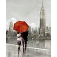 thumbnail image 2 of Manning, Ruane 15x18 Black Ornate Wood Framed with Double Matting Museum Art Print Titled - Modern Couple in NY, 2 of 4